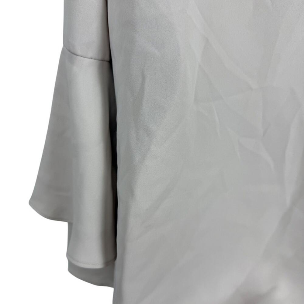 Chicos Bell Flare Sleeve Ecru Neutral Blouse Top Shirt Career sz 0 / 4 / 6 - Picture 12 of 16